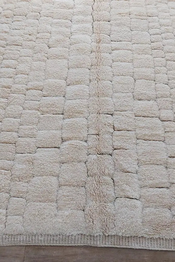 Authentic Moroccan Beni Mrirt Rug: Custom-made, Hand-knotted Berber Wool Carpet For Boho Decor MoroccanBazzArts