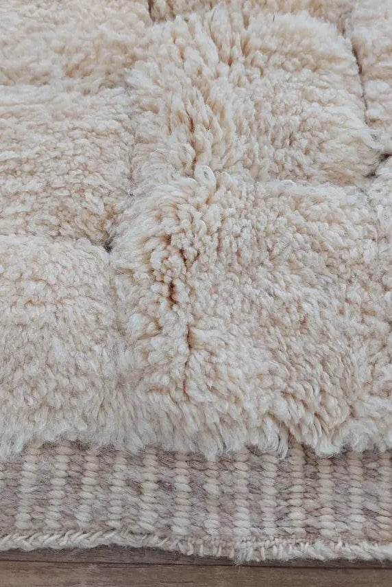 Authentic Moroccan Beni Mrirt Rug: Custom-made, Hand-knotted Berber Wool Carpet For Boho Decor MoroccanBazzArts