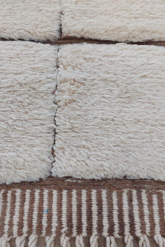 Authentic Moroccan Beni Mrirt Rug: Custom-Made, Hand-Knotted Berber Wool Carpet for Boho Decor MoroccanBazzArts