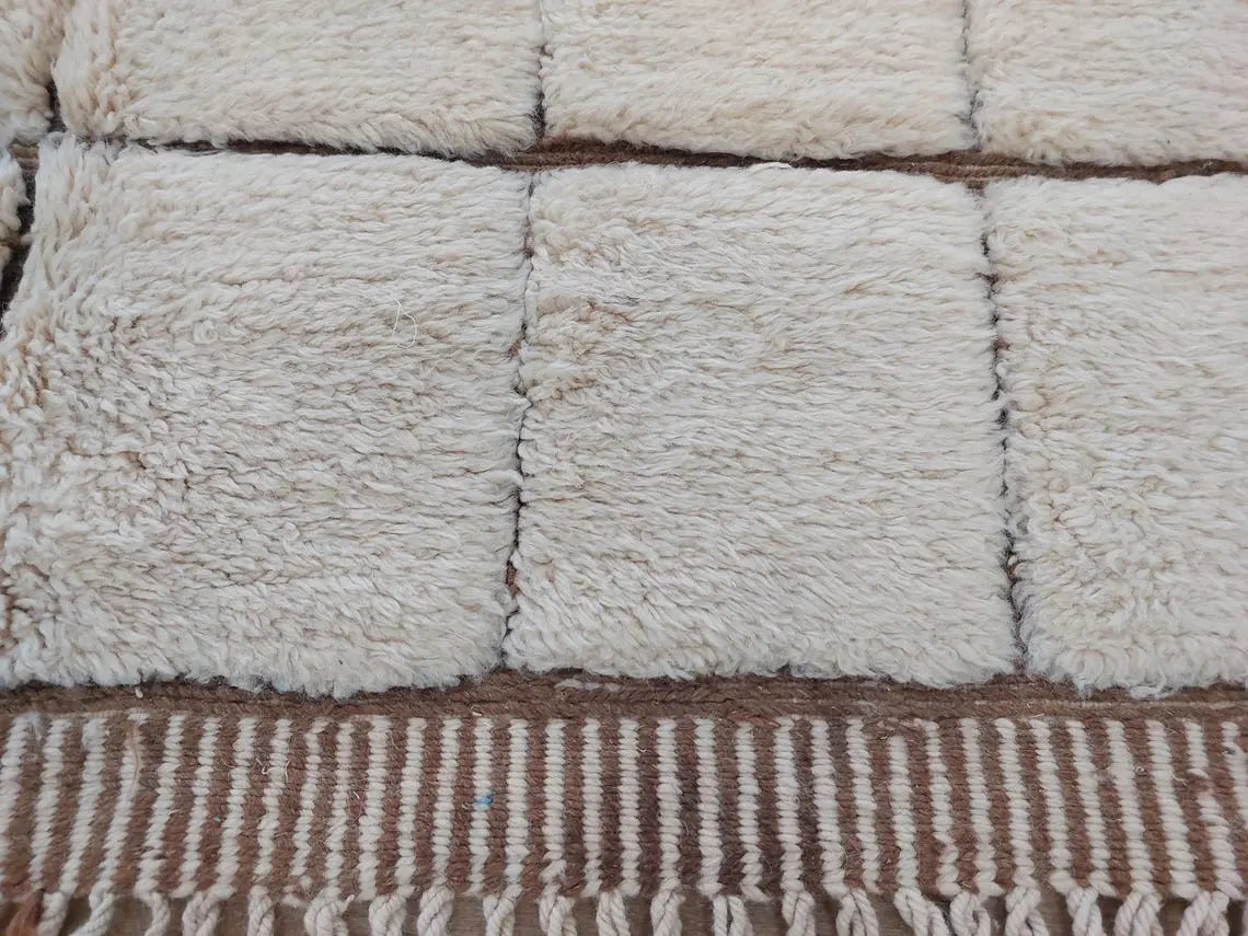 Authentic Moroccan Beni Mrirt Rug: Custom-Made, Hand-Knotted Berber Wool Carpet for Boho Decor MoroccanBazzArts