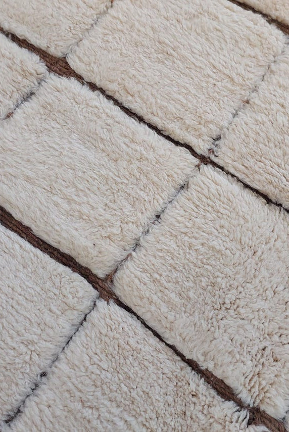 Authentic Moroccan Beni Mrirt Rug: Custom-Made, Hand-Knotted Berber Wool Carpet for Boho Decor MoroccanBazzArts