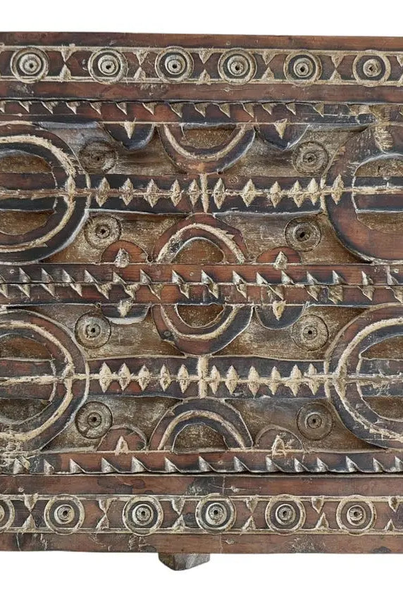 Moroccan Trunk Box Wood: Hand Carved Berber Chest, Vintage Boho Storage MoroccanBazzArts