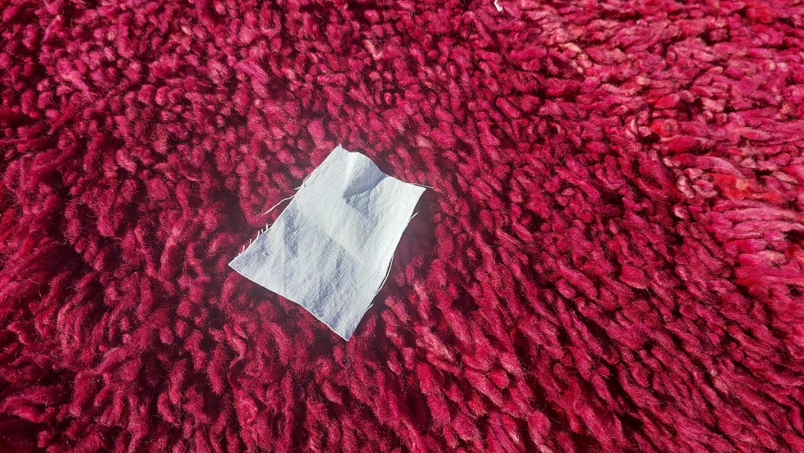 Luxury Burgundy Rug Wool 6.4x10.6: Vintage Moroccan Beni Mguild Berber Carpet MoroccanBazzArts