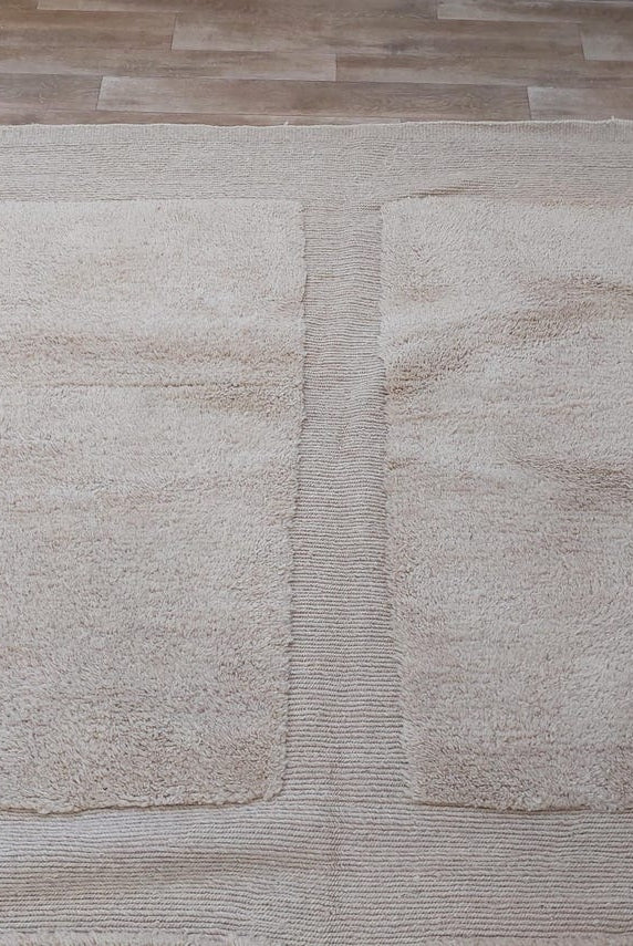 Authentic Moroccan Beni Mrirt Rug: Custom-made, Hand-knotted Berber Wool Carpet For Boho Decor MoroccanBazzArts