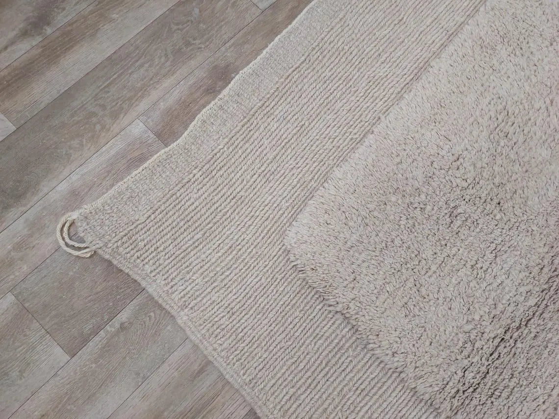 Authentic Moroccan Beni Mrirt Rug: Custom-made, Hand-knotted Berber Wool Carpet For Boho Decor MoroccanBazzArts