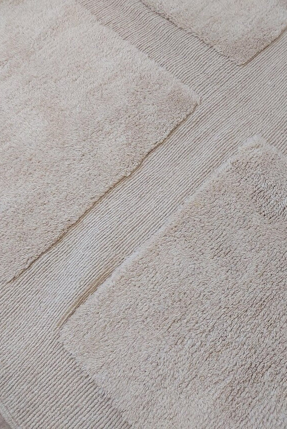 Authentic Moroccan Beni Mrirt Rug: Custom-made, Hand-knotted Berber Wool Carpet For Boho Decor MoroccanBazzArts