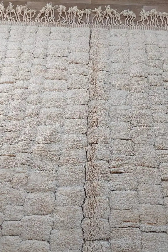 Authentic Moroccan Beni Mrirt Rug: Custom-made, Hand-knotted Berber Wool Carpet For Boho Decor MoroccanBazzArts