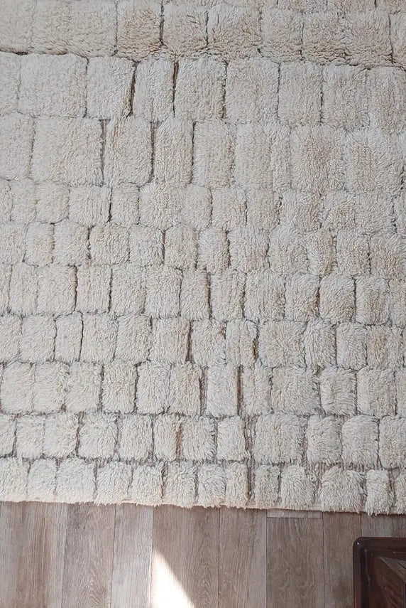 Authentic Moroccan Beni Mrirt Rug: Custom-made, Hand-knotted Berber Wool Carpet For Boho Decor MoroccanBazzArts