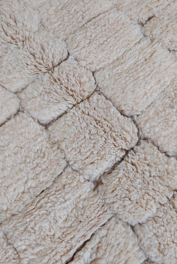 Authentic Moroccan Beni Mrirt Rug: Custom-made, Hand-knotted Berber Wool Carpet For Boho Decor MoroccanBazzArts