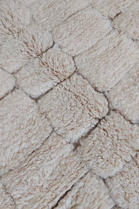 Authentic Moroccan Beni Mrirt Rug: Custom-made, Hand-knotted Berber Wool Carpet For Boho Decor MoroccanBazzArts
