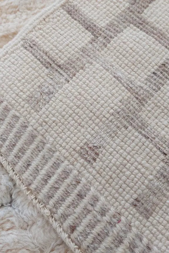 Authentic Moroccan Beni Mrirt Rug: Custom-made, Hand-knotted Berber Wool Carpet For Boho Decor MoroccanBazzArts