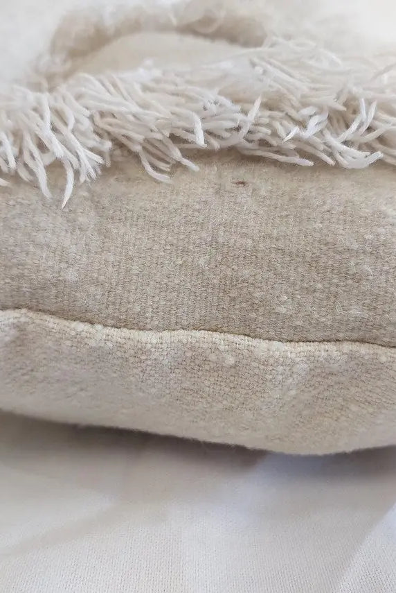 Moroccan Handira Pillow, Wedding Blanket Pillow, Decorative Pillow, Vintage Berber Textile MoroccanBazzArts
