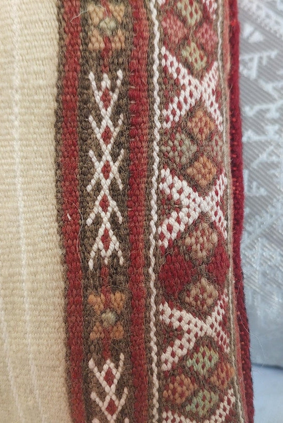 Vintage Berber Pillow | Authentic Vintage Moroccan Pillow, Handmade With Love, Amazigh Tribe Pillow Case MoroccanBazzArts