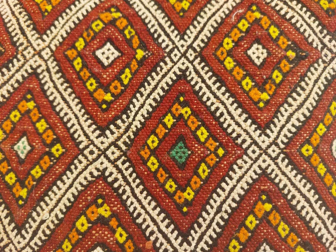 Vintage Berber Pillow Case, Tribal Moroccan Pillow, Authentic Double Side. MoroccanBazzArts