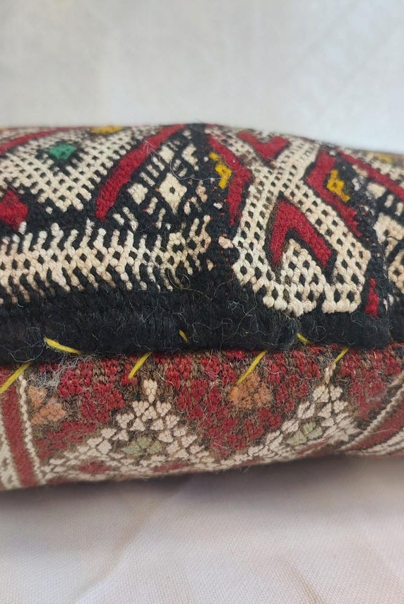 Vintage Berber Pillow | Authentic Vintage Moroccan Pillow, Handmade With Love, Amazigh Tribe Pillow Case MoroccanBazzArts
