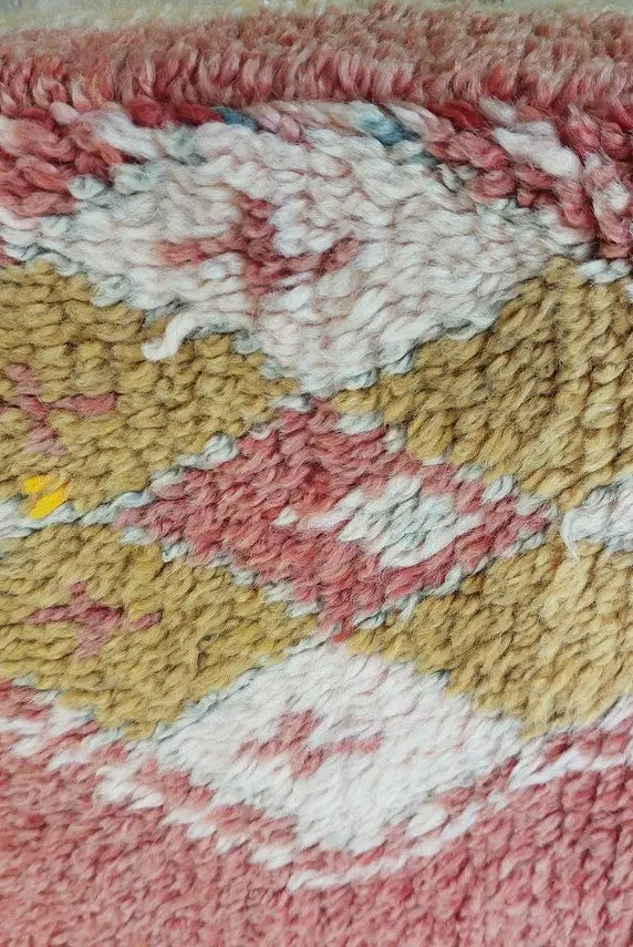 Handmade Moroccan Berber Wool Pouf: Colorful Vintage Floor Cushion Ottoman For Bohemian Home Decor MoroccanBazzArts