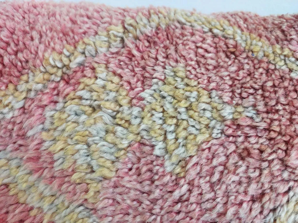 Boujaad Pillow, Made From Vintage Rug, Unique Berber Wool Cushion With Tribal Patterns MoroccanBazzArts