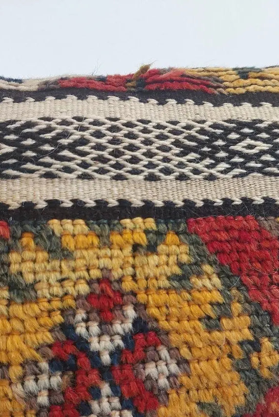 Handmade Taznakht Lumbar Pillow, Vintage Moroccan Rug Cushion Cover, Berber Boho Pillow, Upcycled Moroccan Home Décor MoroccanBazzArts