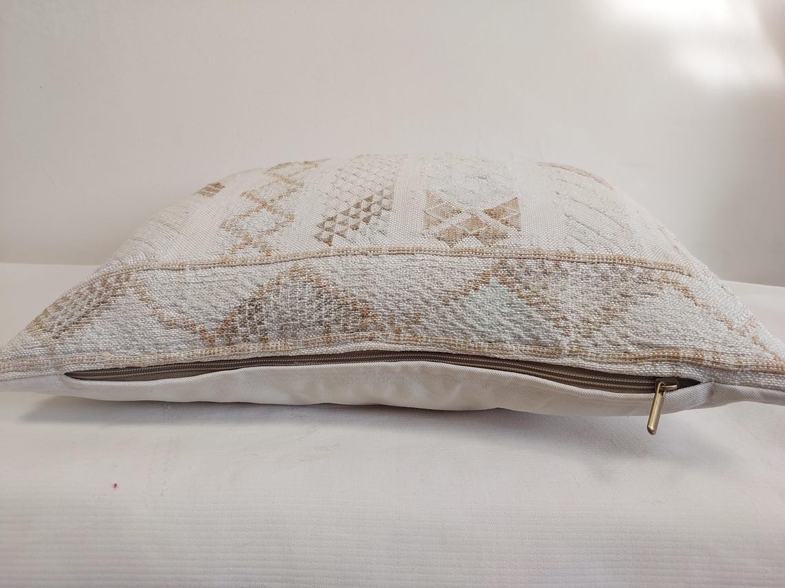 Berber Cactus Silk Cushion For Living Room Boho Decor Gift MoroccanBazzArts