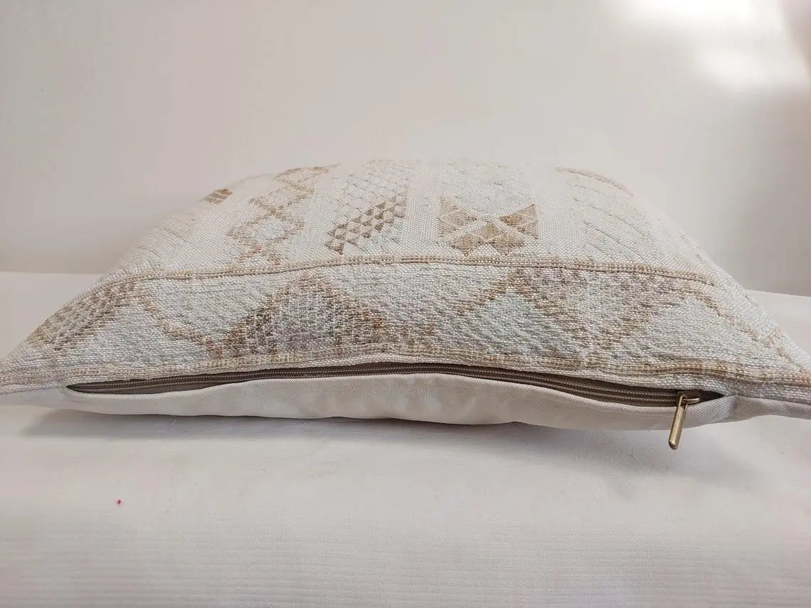Berber Cactus Silk Cushion For Living Room Boho Decor Gift MoroccanBazzArts