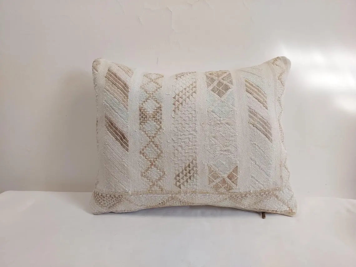 Berber Cactus Silk Cushion For Living Room Boho Decor Gift MoroccanBazzArts