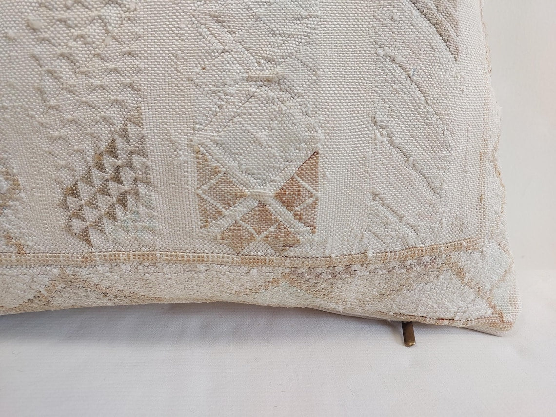 Berber Cactus Silk Cushion For Living Room Boho Decor Gift MoroccanBazzArts