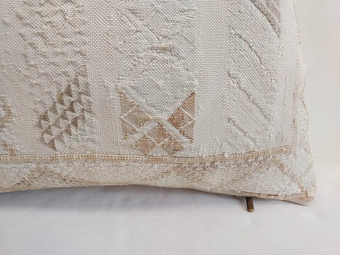 Berber Cactus Silk Cushion For Living Room Boho Decor Gift MoroccanBazzArts