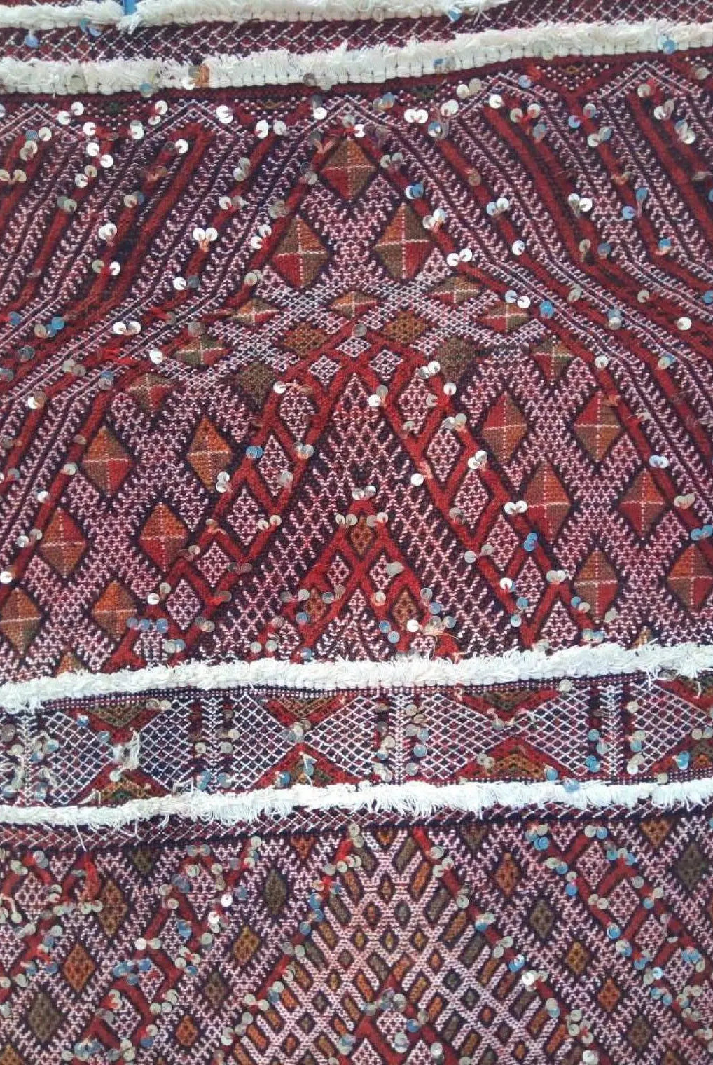 Berber Protector Rug Beni Mtir Runner: 30ft Wool, Handmade Moroccan Abstract Pattern Carpet for Hallway or Entryway MoroccanBazzArts