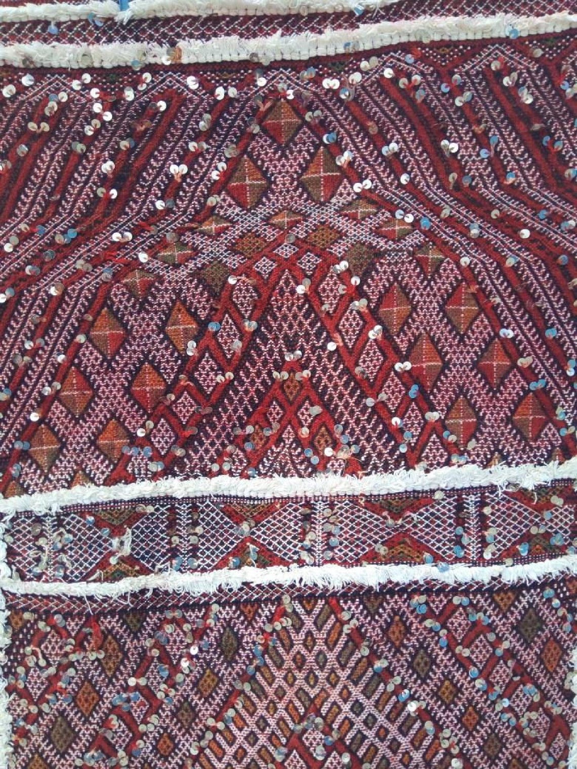 Berber Protector Rug Beni Mtir Runner: 30ft Wool, Handmade Moroccan Abstract Pattern Carpet for Hallway or Entryway MoroccanBazzArts