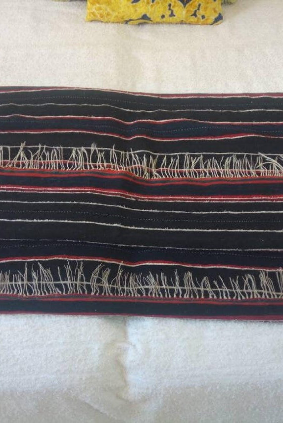 Berber Shawl Gift Wool Cape: Striped Vintage Moroccan Handwoven Blanket MoroccanBazzArts