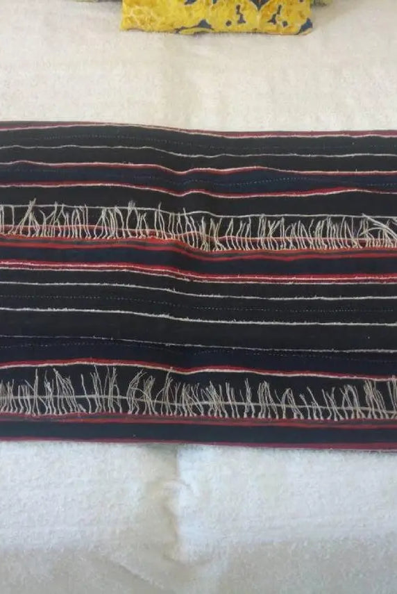 Berber Shawl Gift Wool Cape: Striped Vintage Moroccan Handwoven Blanket MoroccanBazzArts