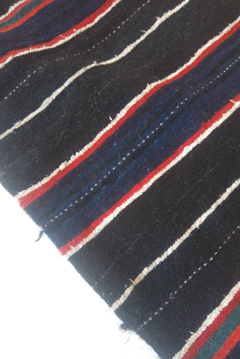 Berber Shawl Gift Wool Cape: Striped Vintage Moroccan Handwoven Blanket MoroccanBazzArts