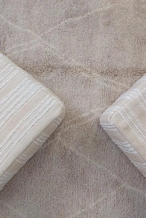 Handmade Moroccan Kilim Pouf , Neutral Berber Wool Ottoman , Flatweave Kilim Poufs, Bohemian Home Decor MoroccanBazzArts