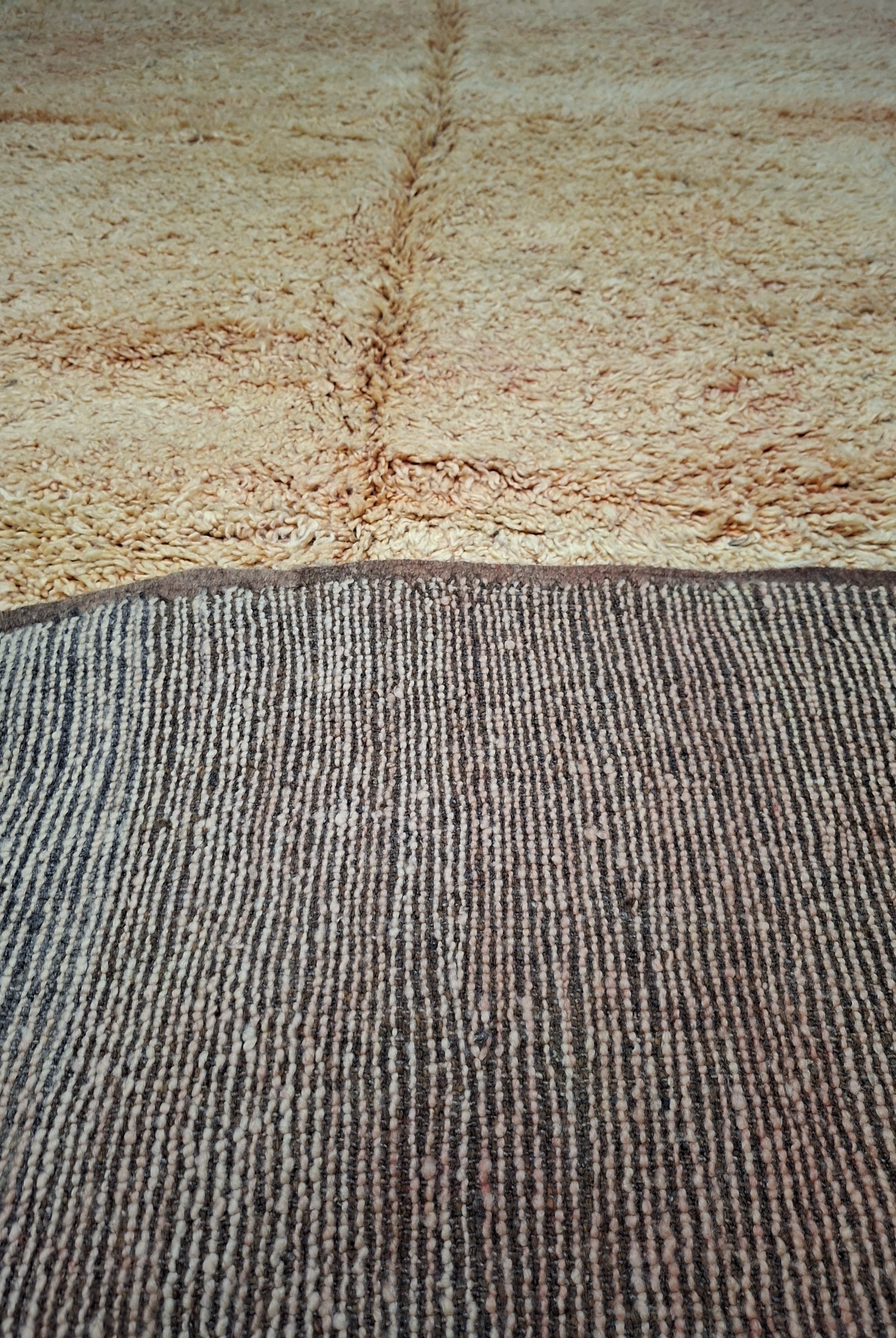 Authentic Vintage Beni M'guild Moroccan Rug: High-pile Wool Carpet For Luxurious Home Decor MoroccanBazzArts