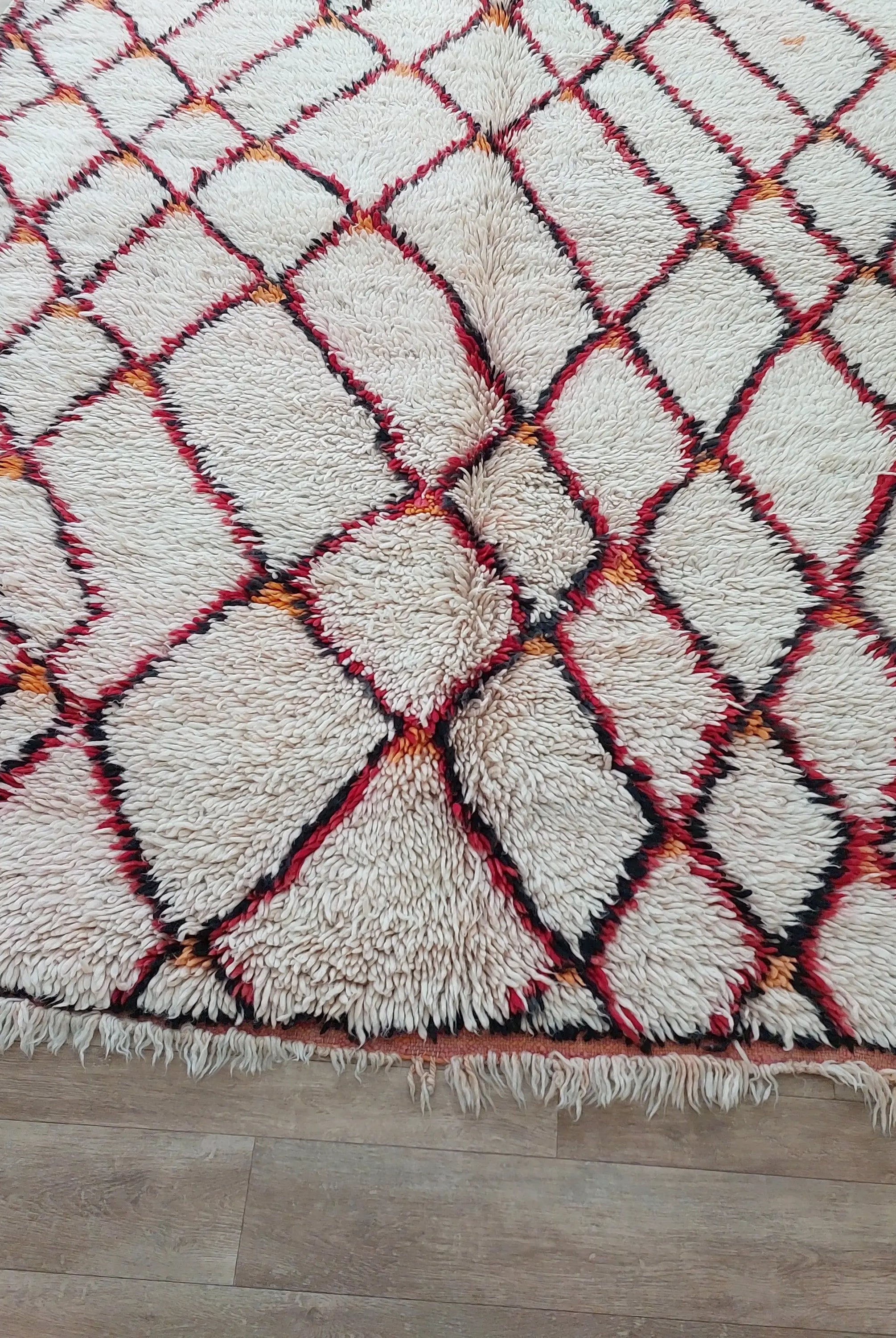 VINTAGE MOROCCAN RUG 6.2 x 8.2 feet MoroccanBazzArts