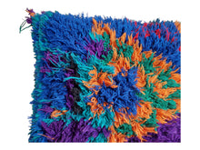 Load image into Gallery viewer, vintage Ait bou ichaouen cushion - double sided cotton boho pillow - Tribal cushion - pillow case - handmade boucherouite pillow