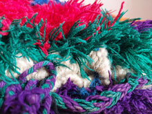 Load image into Gallery viewer, vintage Ait bou ichaouen cushion - double sided cotton boho pillow - Tribal cushion - pillow case - handmade boucherouite pillow