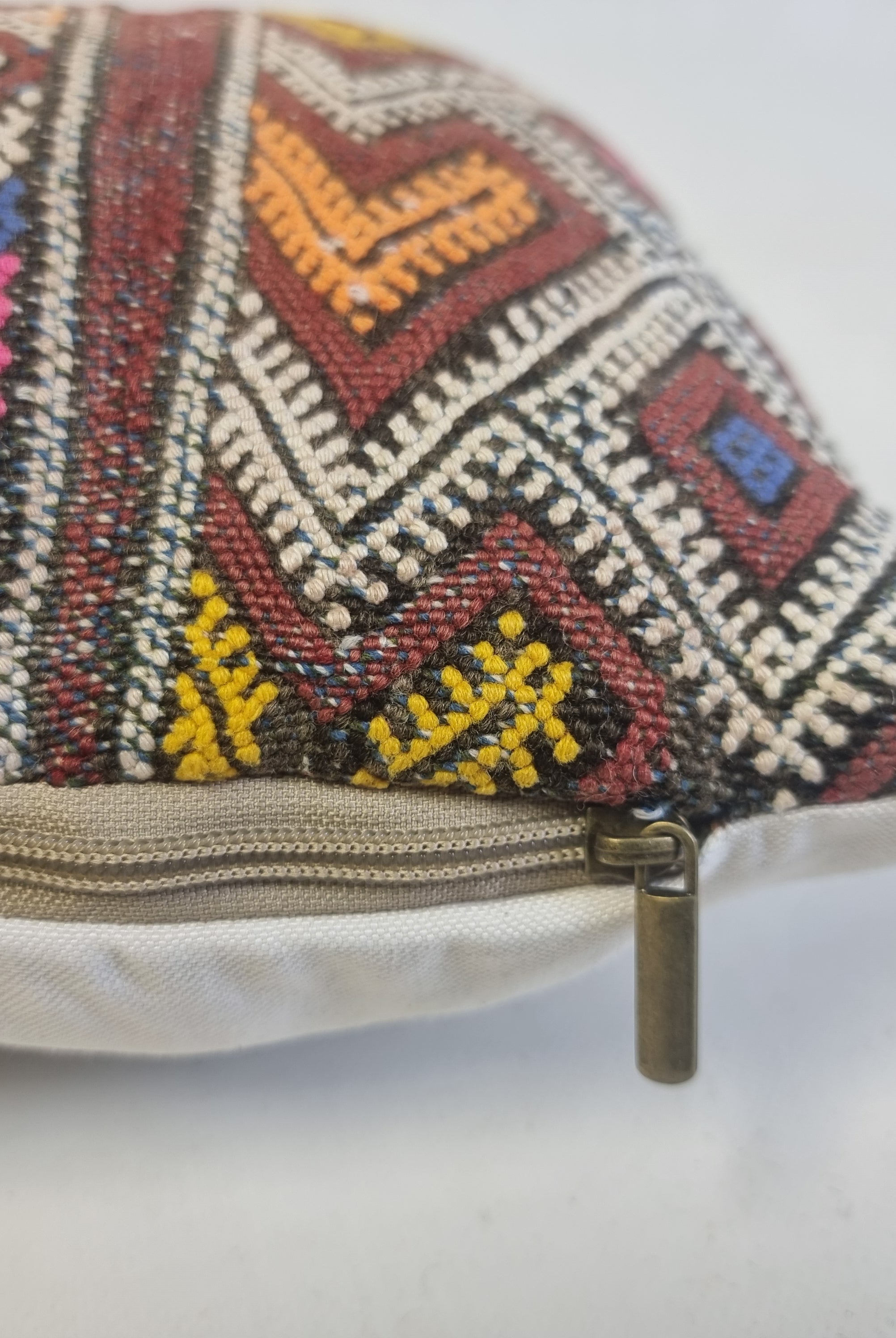 Authentic Moroccan Lumbar Pillows | Handmade Berber Kilim Cushion Covers | Boho Tribal Throw Pillows | Earthy Vintage Decor MoroccanBazzArts