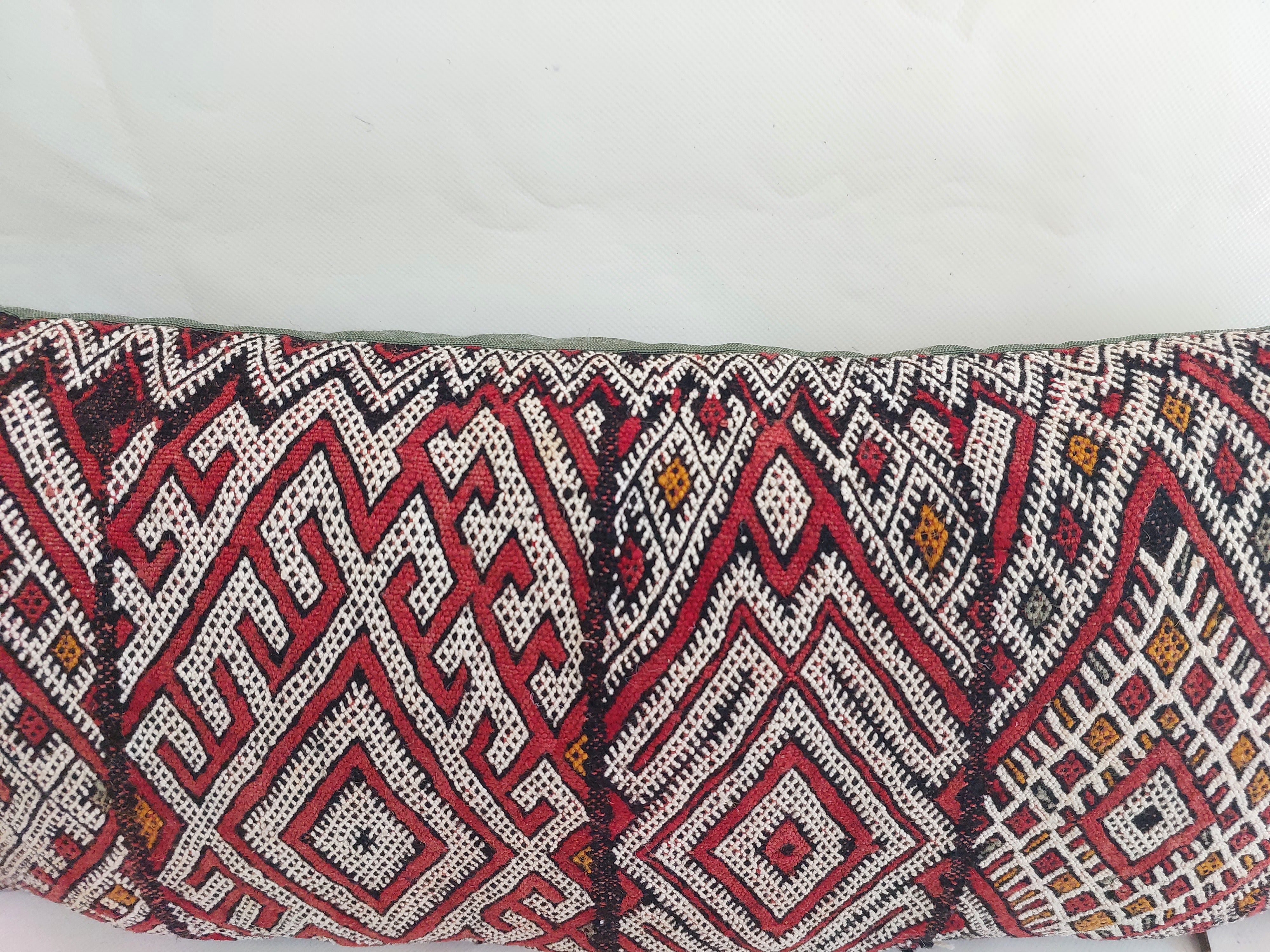 Textile with geometric pattern on a white background