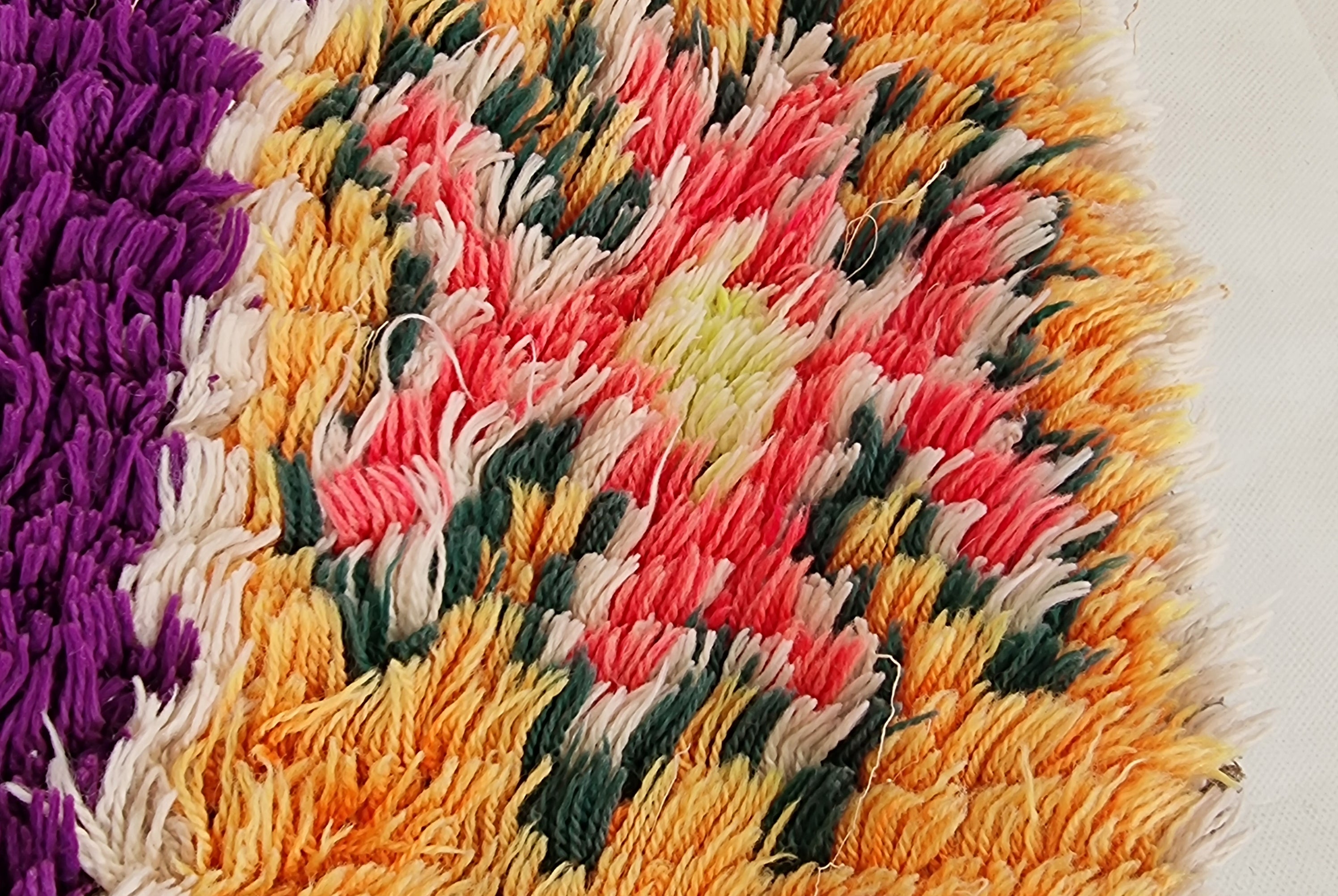 Vintage Colorful Boujaad Runner Rug - 8.10 x 2.8 Ft Irregular Handknotted Moroccan Hallway Rug MoroccanBazzArts