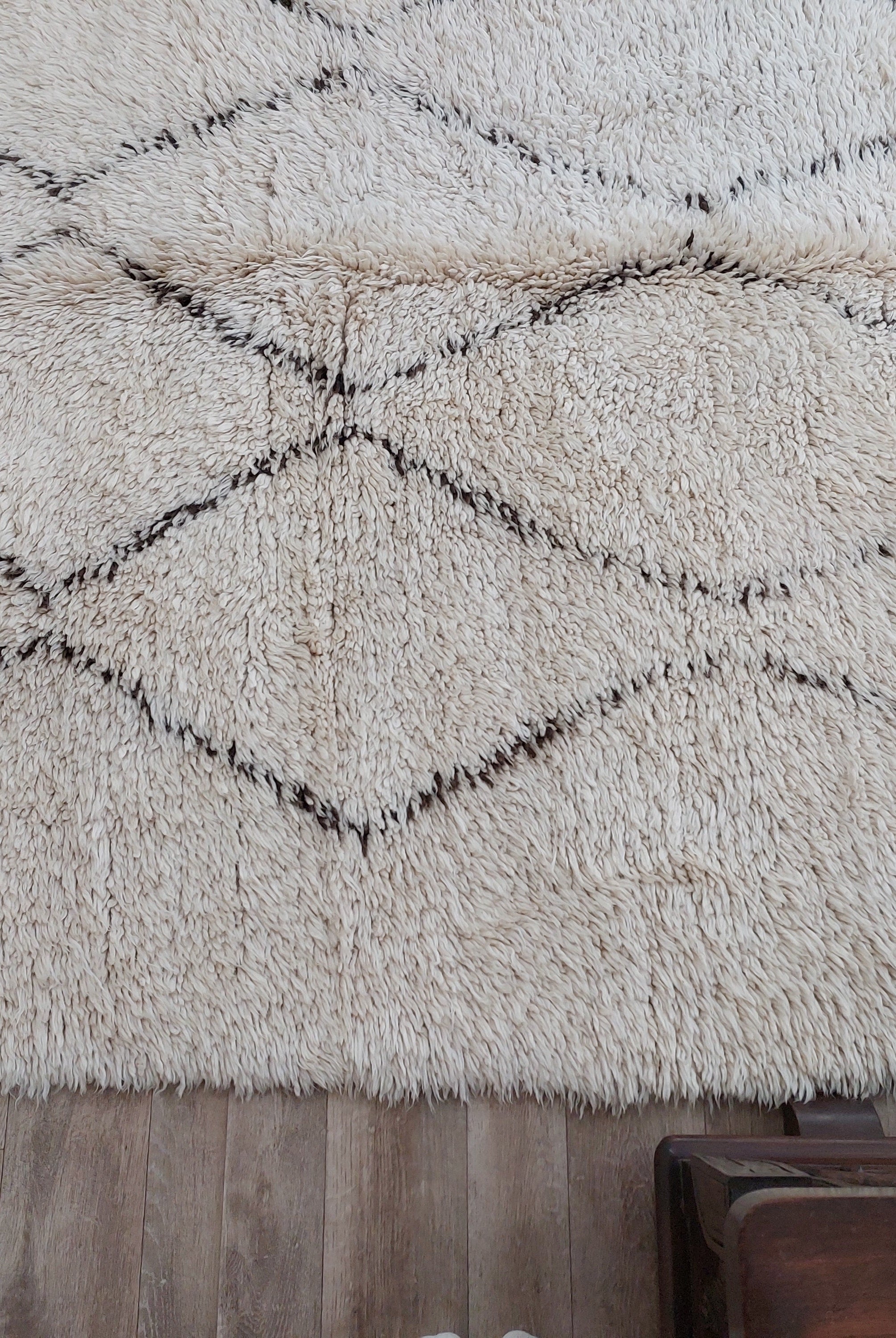 Moroccan Rug - Vintage Beni ourain rug - 6'6"×8'9" MoroccanBazzArts