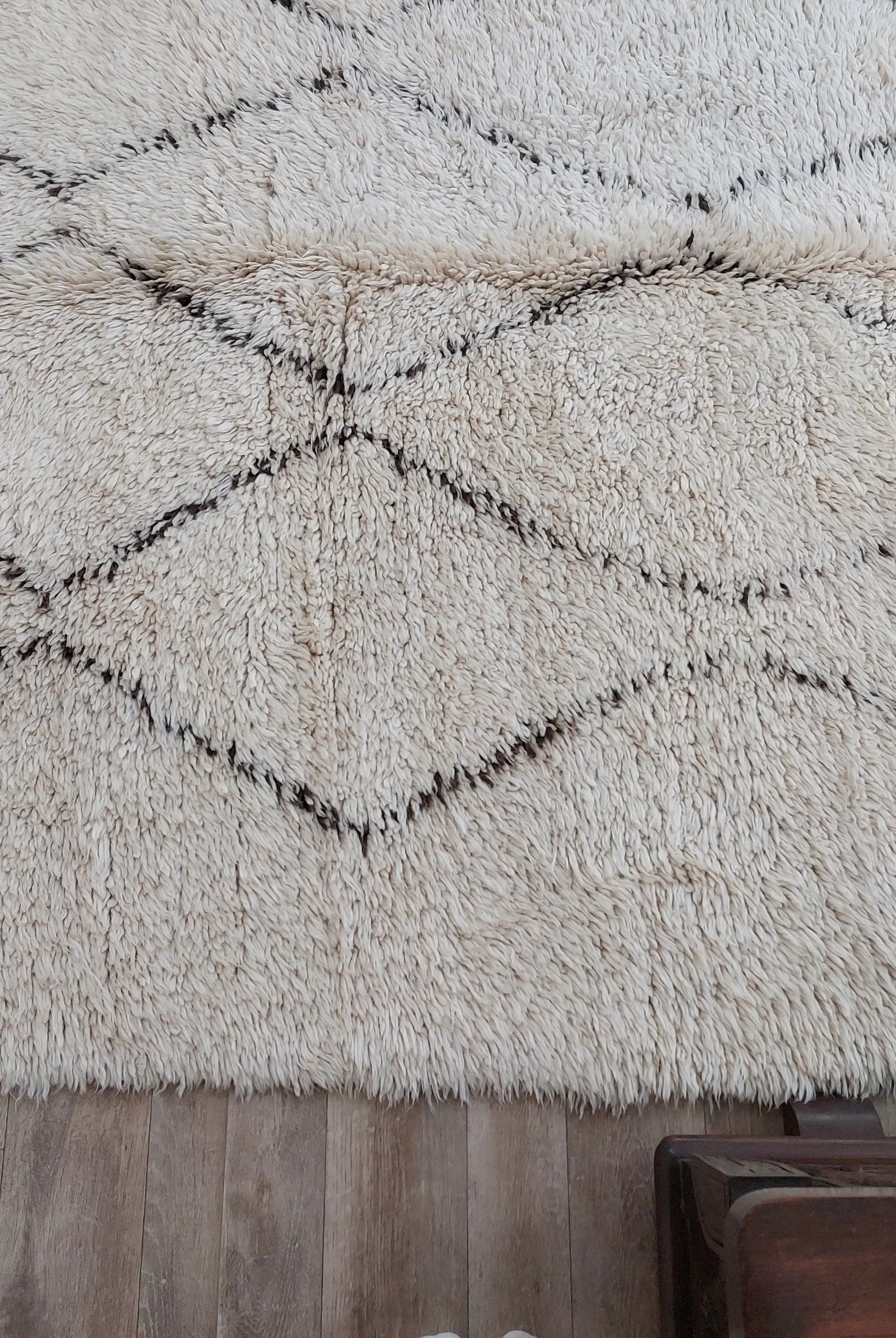 Moroccan Rug - Vintage Beni ourain rug - 6'6"×8'9" MoroccanBazzArts