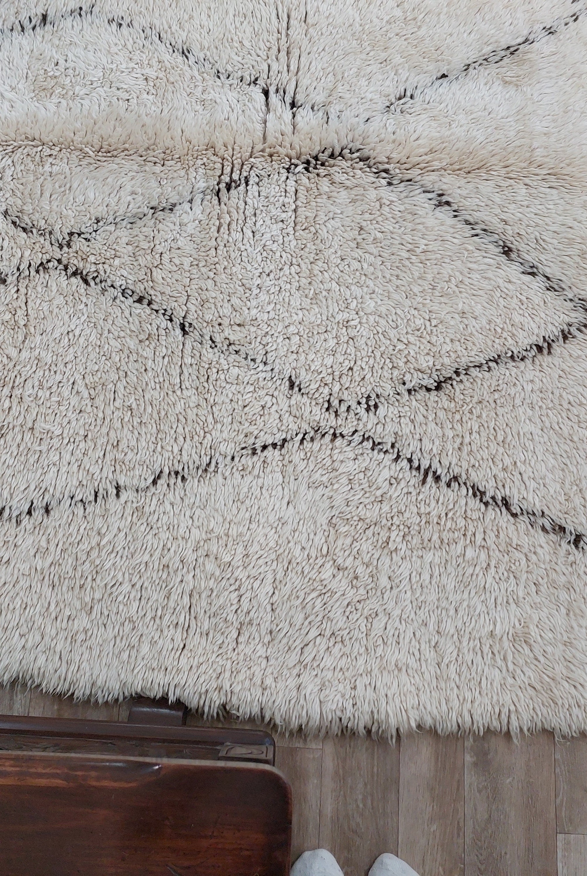 Moroccan Rug - Vintage Beni ourain rug - 6'6"×8'9" MoroccanBazzArts