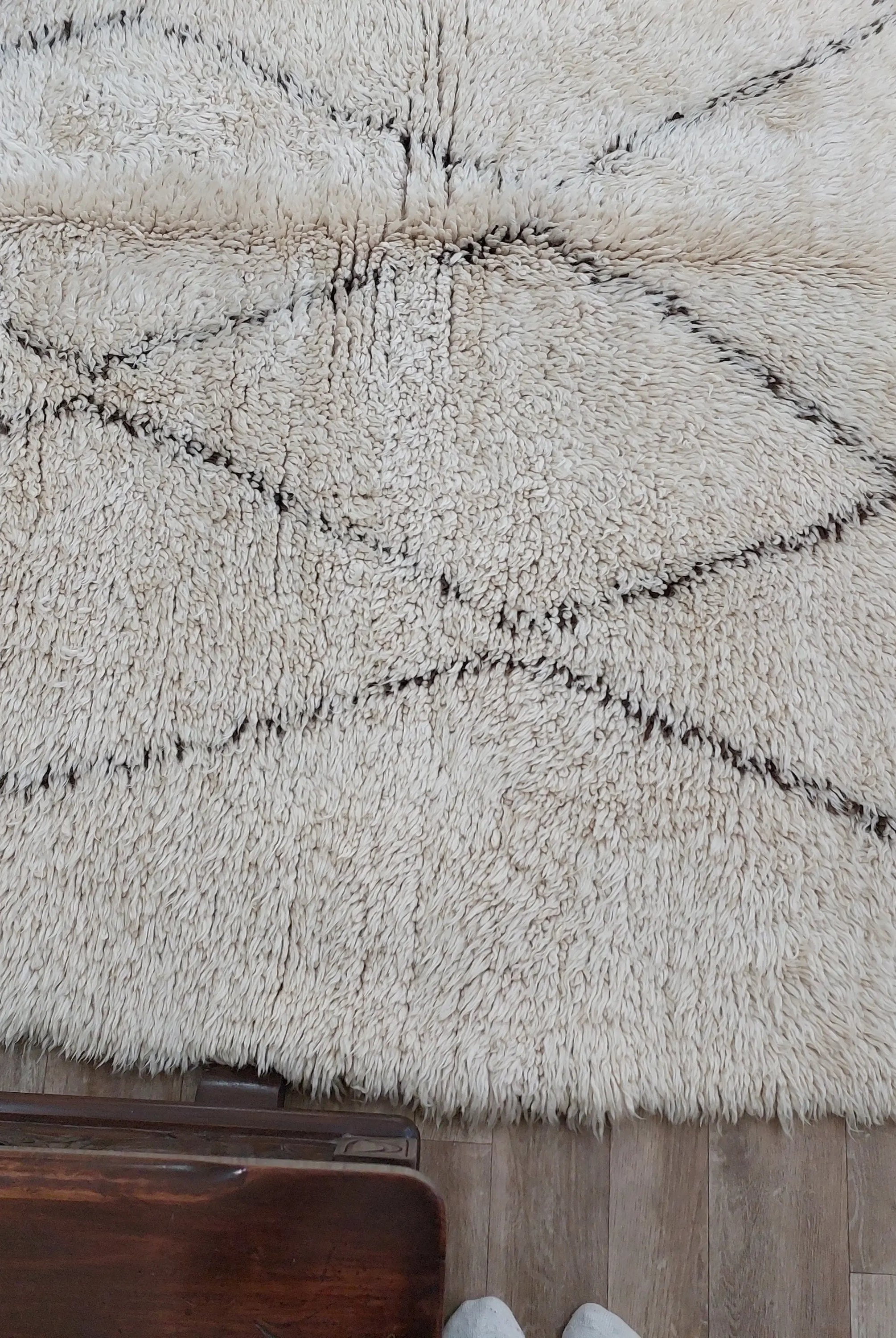 Moroccan Rug - Vintage Beni ourain rug - 6'6"×8'9" MoroccanBazzArts