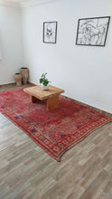 Load image into Gallery viewer, vintage moroccan rug styled in a livingroom