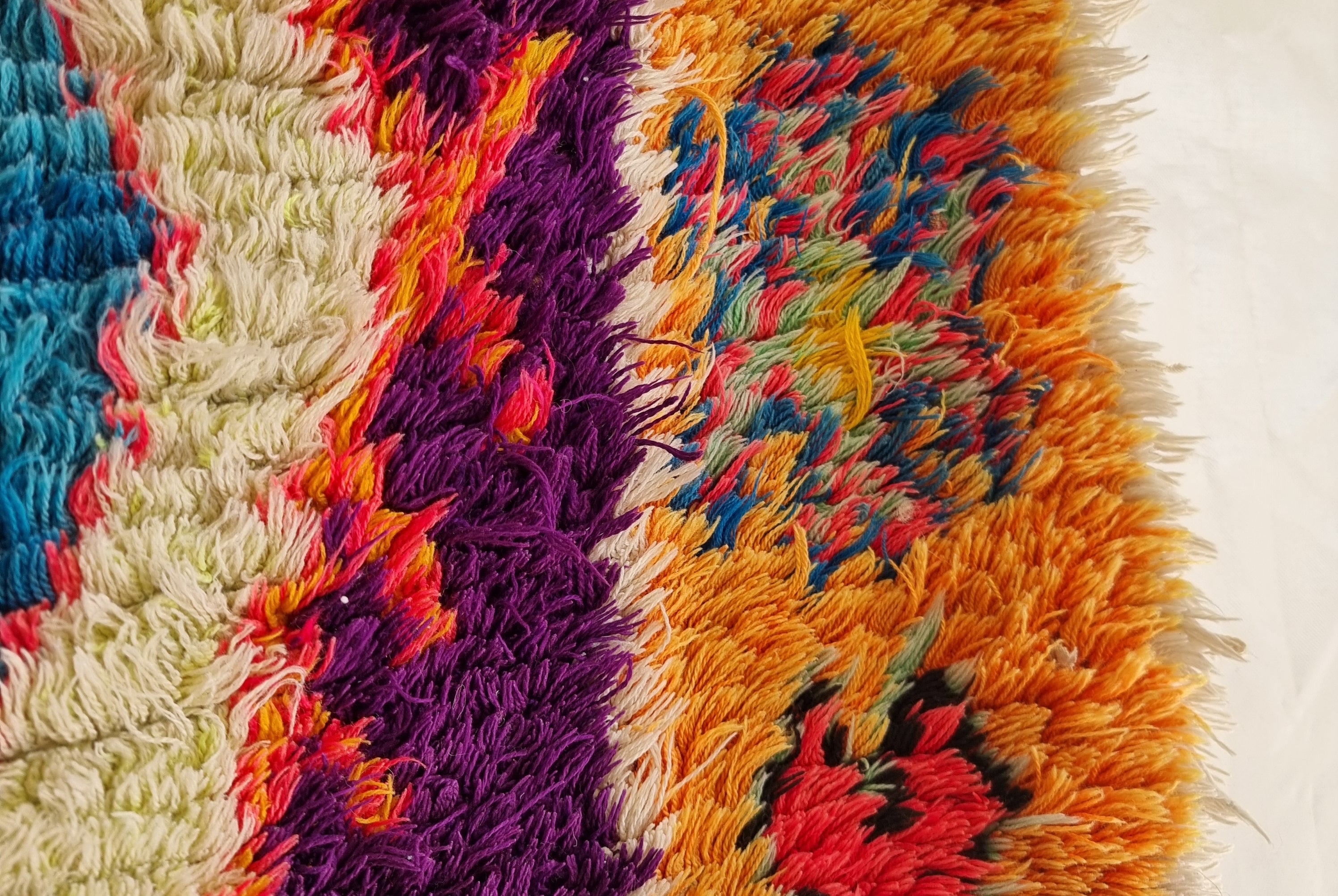 Vintage Colorful Boujaad Runner Rug - 8.10 x 2.8 Ft Irregular Handknotted Moroccan Hallway Rug MoroccanBazzArts