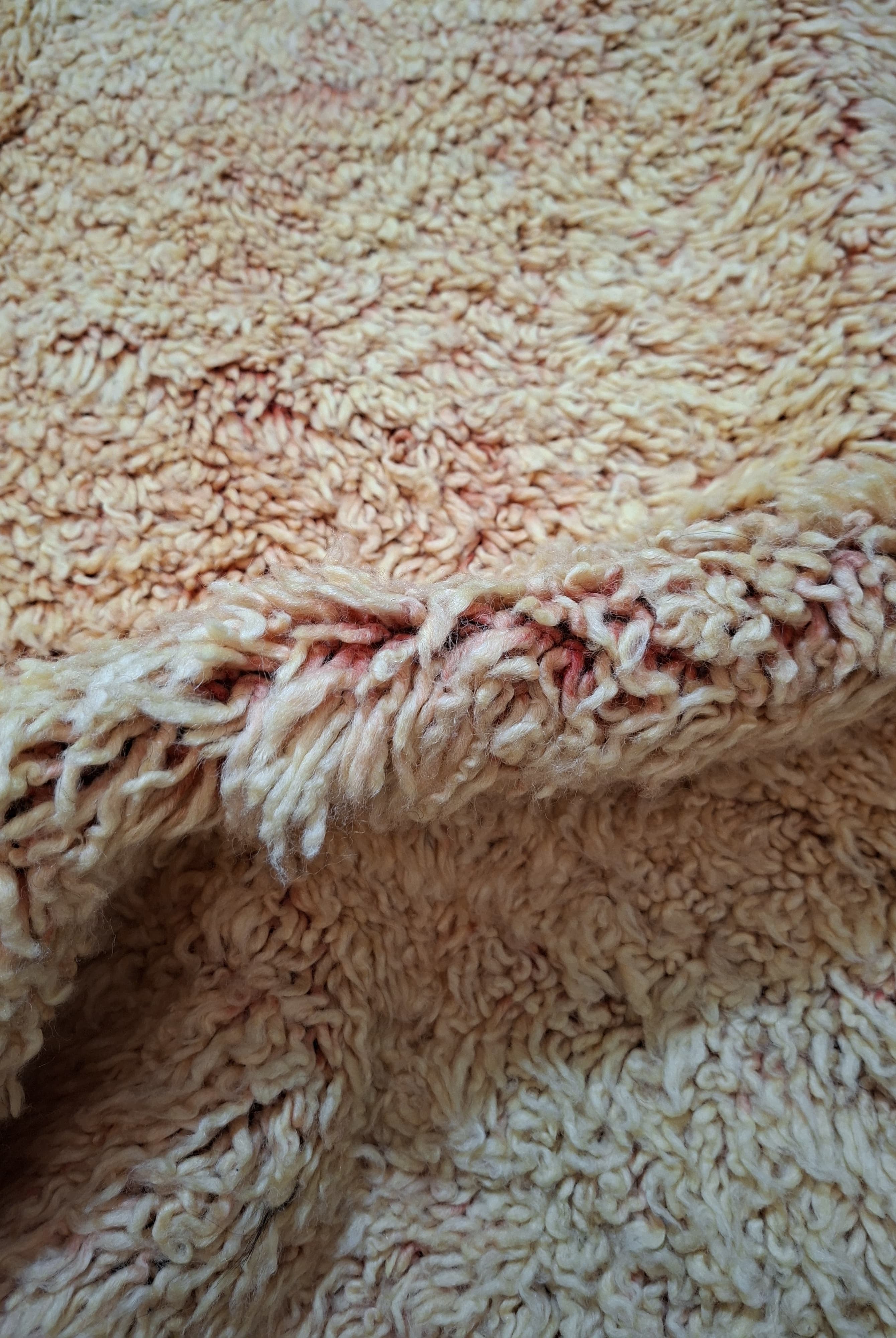 Authentic Vintage Beni M'guild Moroccan Rug: High-pile Wool Carpet For Luxurious Home Decor MoroccanBazzArts
