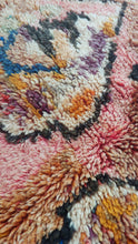Load image into Gallery viewer, Detailed view of the Masterpiece Moroccan Rug's vibrant pattern