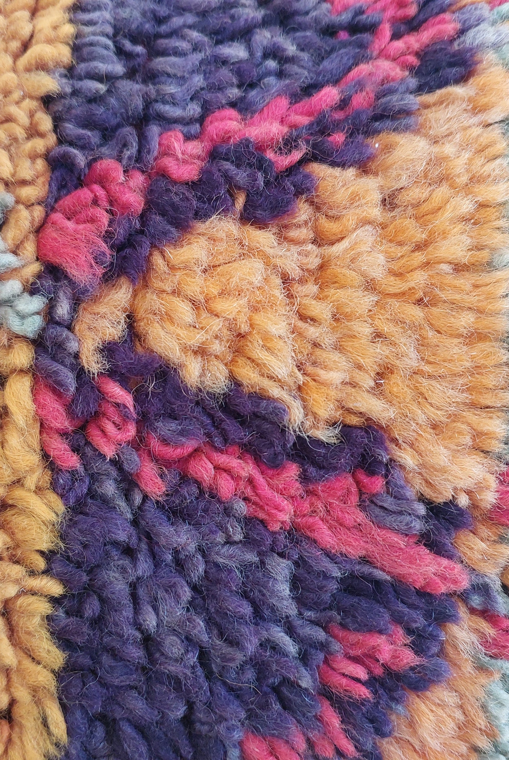 Aït Bou Ichaouen Moroccan Pillow - Handmade Berber Wool Cushion 14x24 - Vintage Colorful Boho Lumbar Pillow - Authentic Tribal Moroccan Deco MoroccanBazzArts