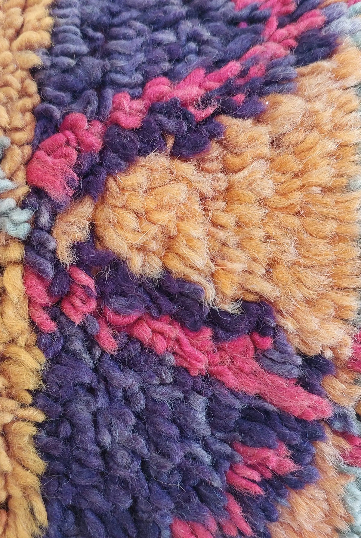 Aït Bou Ichaouen Moroccan Pillow - Handmade Berber Wool Cushion 14x24 - Vintage Colorful Boho Lumbar Pillow - Authentic Tribal Moroccan Deco MoroccanBazzArts
